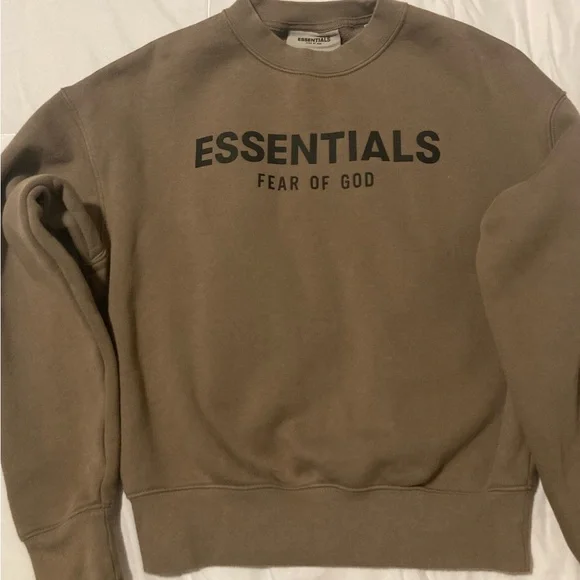 Fear of God Essentials Tan Sweatshirt - Picture 1 of 6